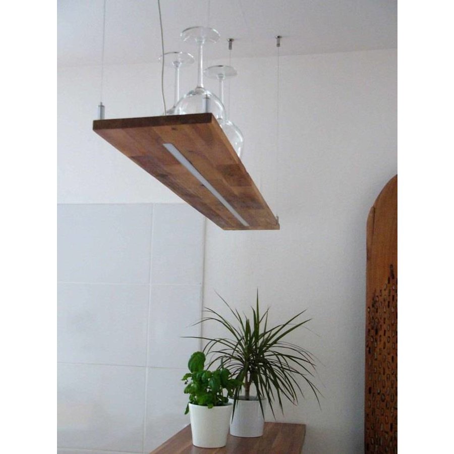 Hängeleuchte Holz Akazie 120 cm preisreduziert-2