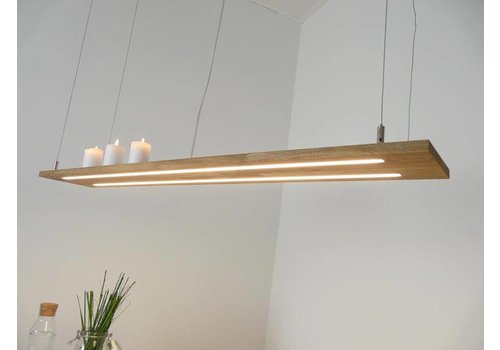  Peka Ideen Hängeleuchte Eiche natur geölt Doppel Led Zeile 