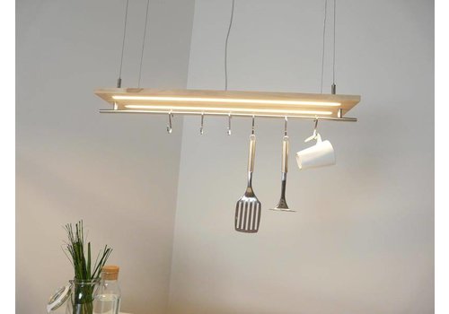  Peka Ideen Hängeleuchte Küchenlampe Holz Buche Doppel Led Zeile 