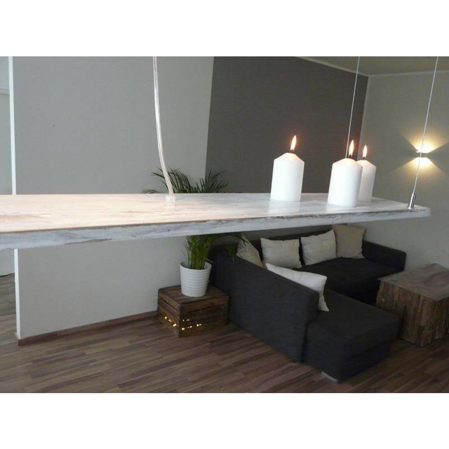 Shabby chic Holz Leuchte-6