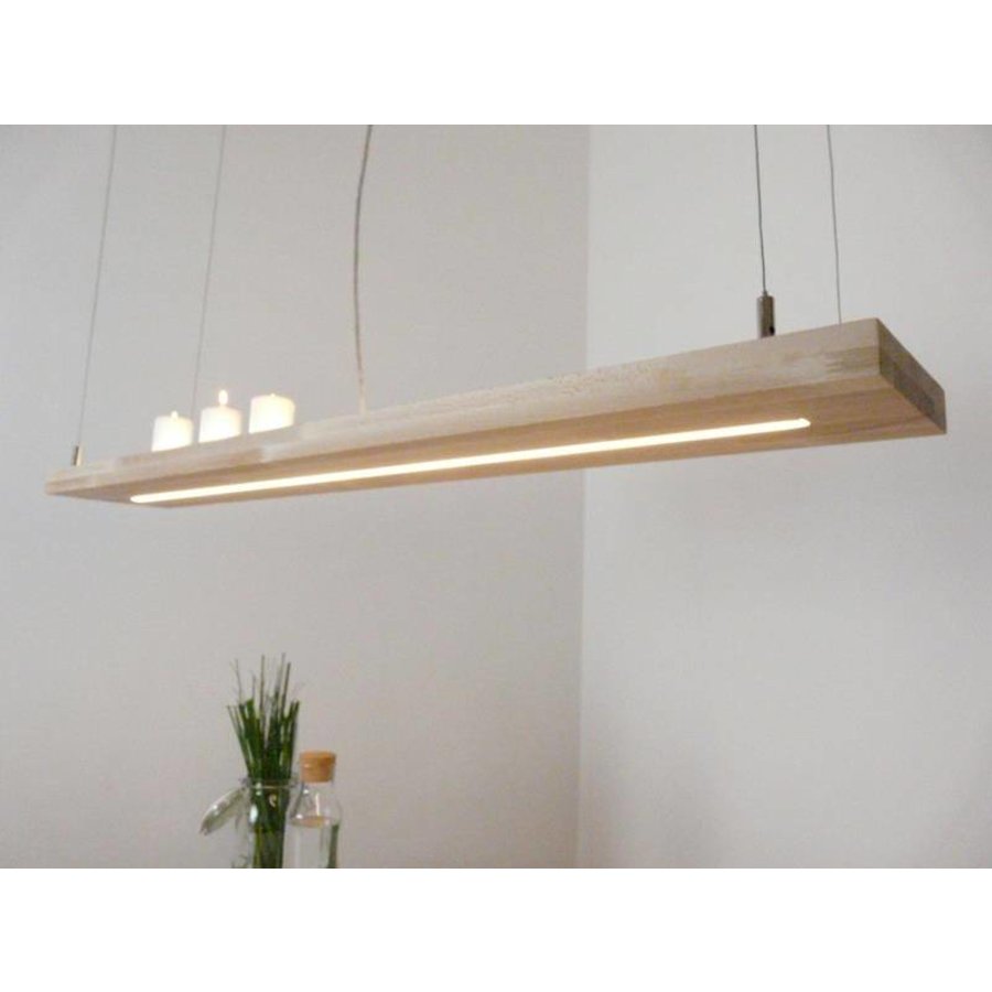 Led Leuchte Hängelampe Holz Buche-4