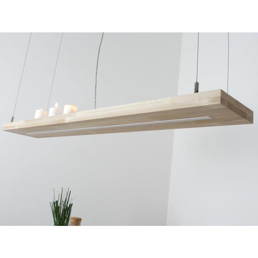 Led Leuchte Hängelampe Holz Buche-6