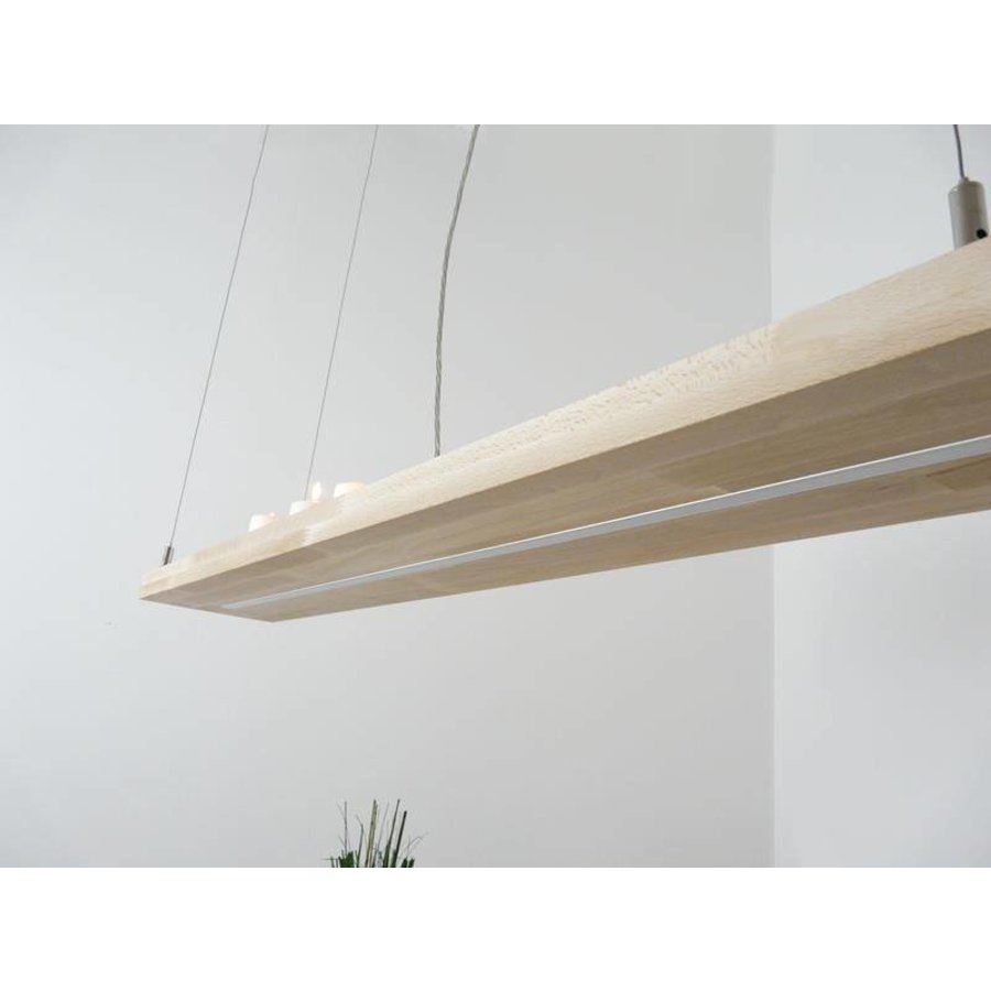 Led Leuchte Hängelampe Holz Buche-7