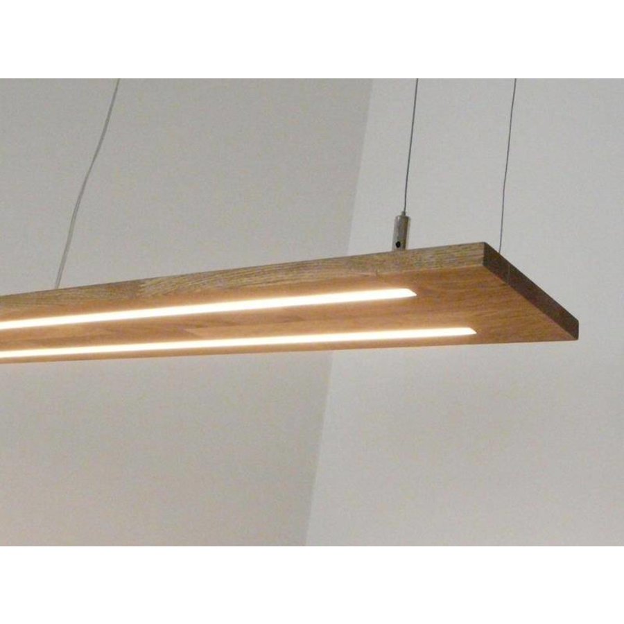 Hängeleuchte Eiche natur geölt Doppel Led Zeile-3