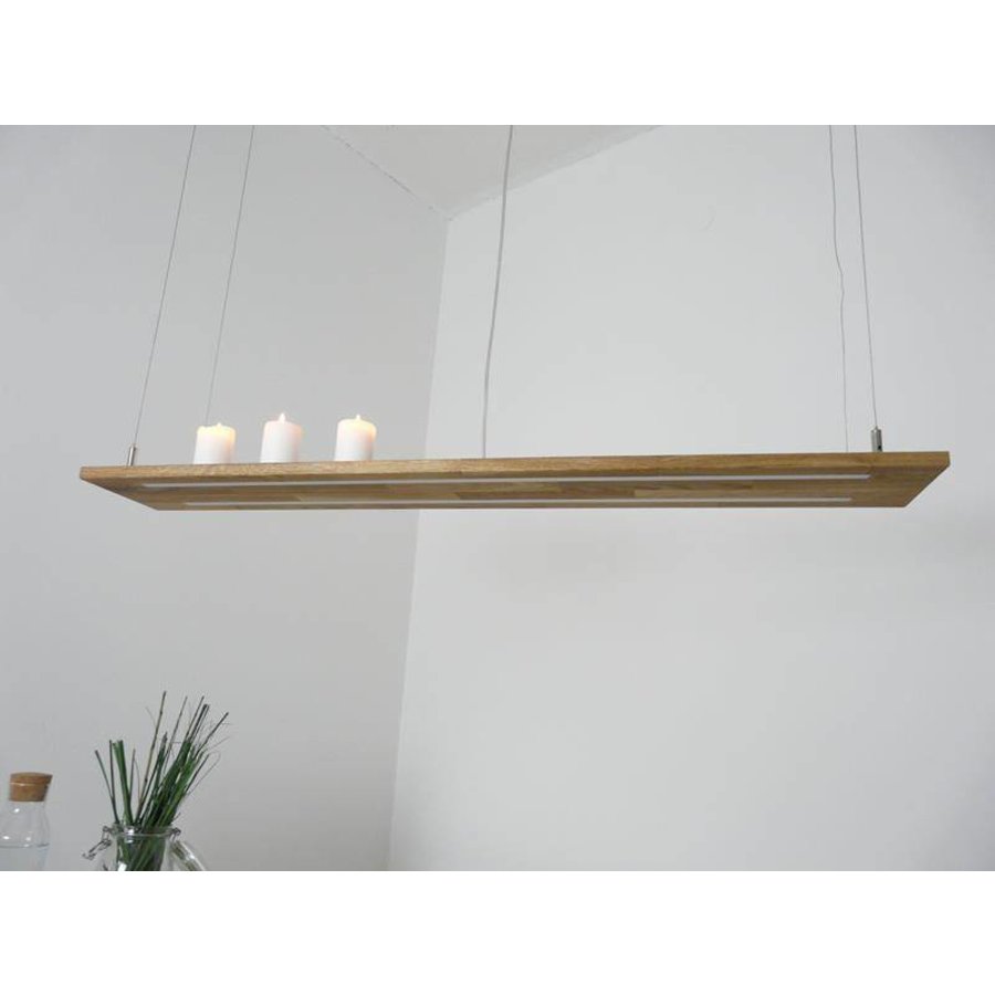 Hängeleuchte Eiche natur geölt Doppel Led Zeile-5