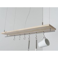 thumb-Hängeleuchte Küchenlampe Holz Buche Doppel Led Zeile-5