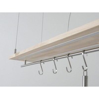 thumb-Hängeleuchte Küchenlampe Holz Buche Doppel Led Zeile-6