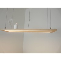 thumb-Hängeleuchte Holz Buche Doppel Led Zeile-2