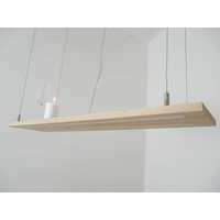 thumb-Hängeleuchte Holz Buche Doppel Led Zeile-6