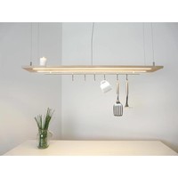 thumb-Esstischlampe Küchenlampe  Holz Buche-2