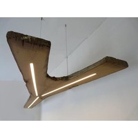 thumb-XXL LED Lampe Hängeleuchte antik Balken-3