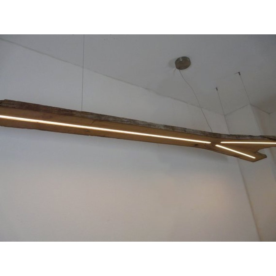 XXL LED Lampe Hängeleuchte antik Balken-5