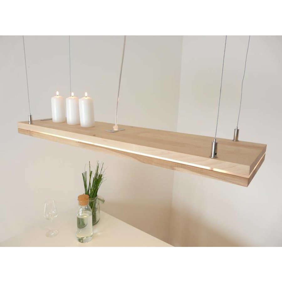 Hängelampe "Sandwich" Buche 80 cm-3