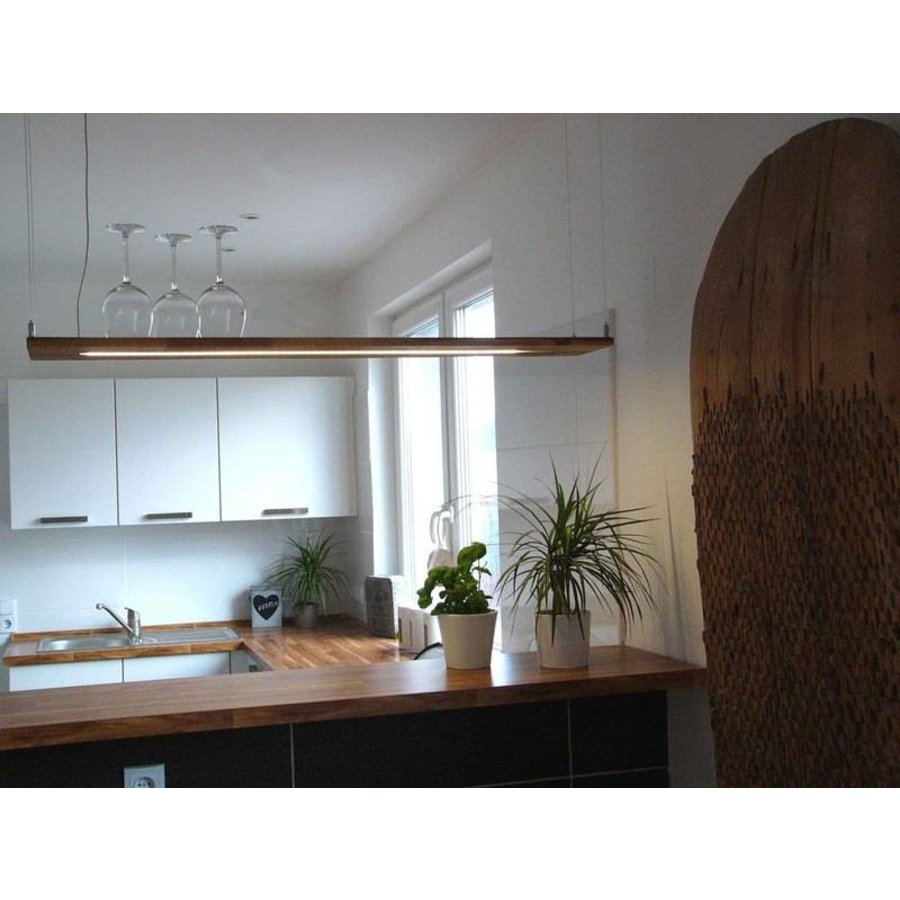 Hängeleuchte Holz Akazie 120 cm preisreduziert-4
