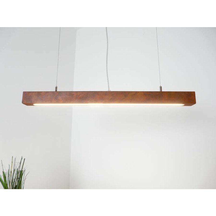 Led Hängeleuchte Holz Rostoptik-1