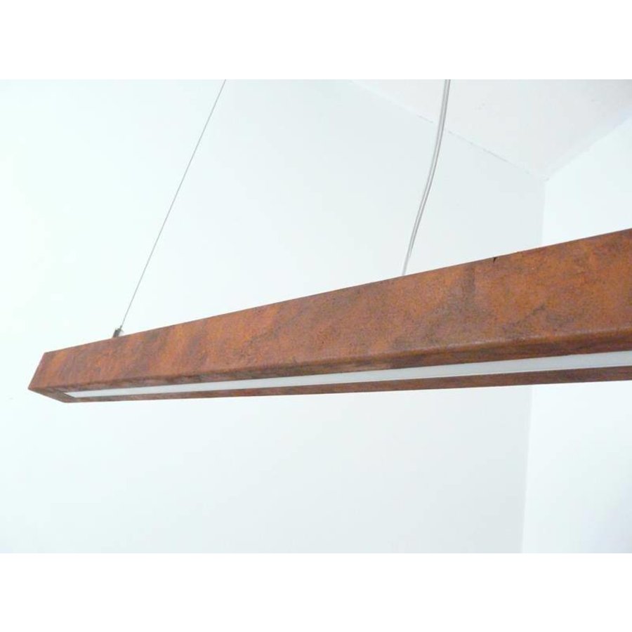 Led Hängeleuchte Holz Rostoptik-3