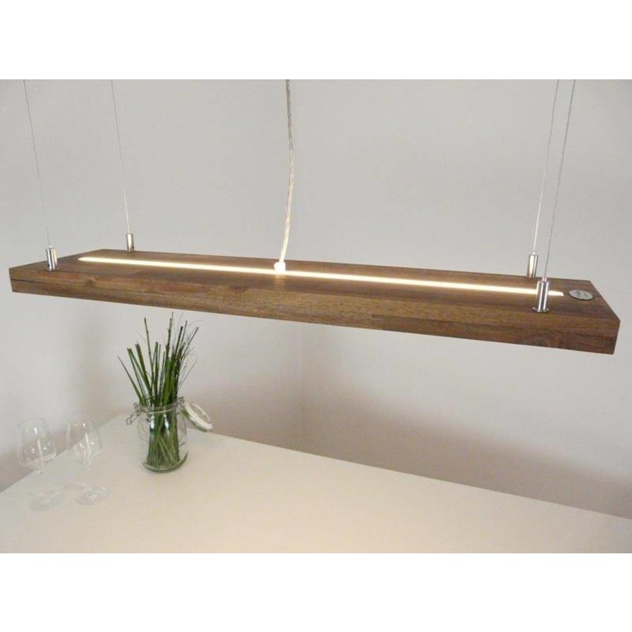 Led Leuchte Hängelampe Holz Akazie 160 cm-3