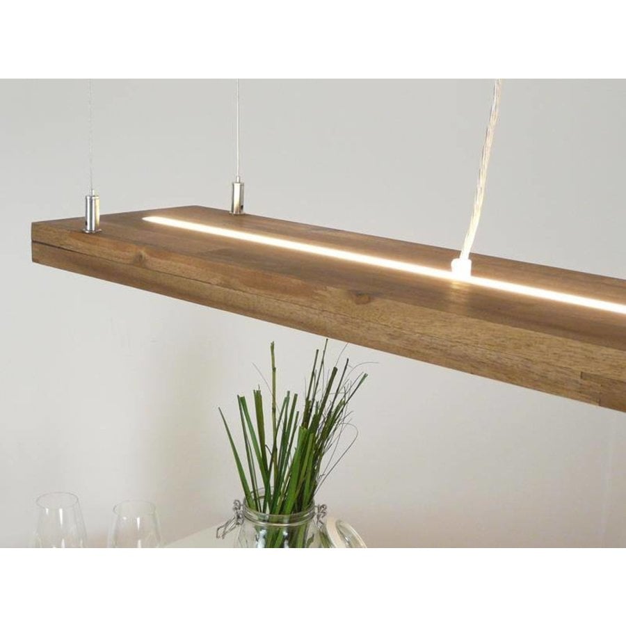 Led Leuchte Hängelampe Holz Akazie 160 cm-1