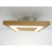 thumb-kleine LED Deckenleuchte Holz Eiche  20 x 20 cm-1