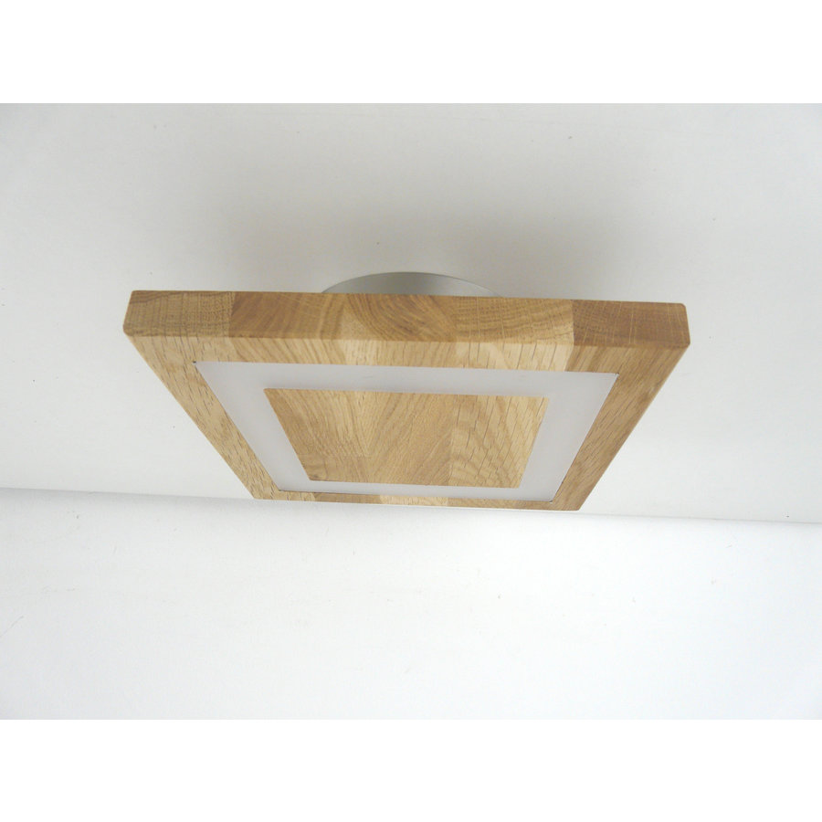 kleine LED Deckenleuchte Holz Eiche  20 x 20 cm-4