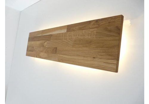  Led Wandleuchte Eiche mit indirekter Beleuchtung 