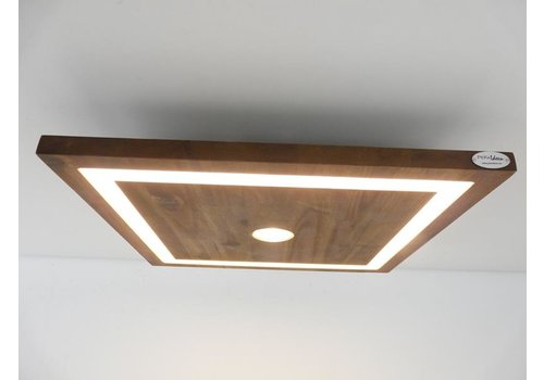  LED Deckenleuchte Holz Akazie 30 cm x 30 cm 