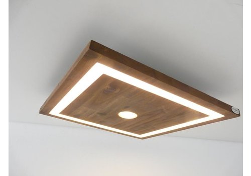  LED Deckenleuchte Holz Akazie 20 cm x 20 cm 
