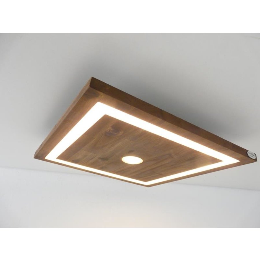 LED Deckenleuchte Holz Akazie 20 cm x 20 cm-1