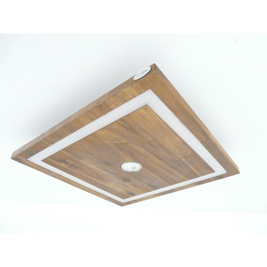 LED Deckenleuchte Holz Akazie 20 cm x 20 cm-5