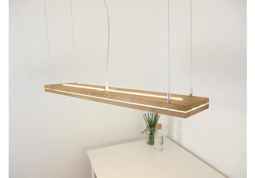  Hängelampe "Sandwich" Eiche 100 cm Ober-Unterlicht 