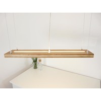 thumb-Hängelampe "Sandwich" Eiche 100 cm Ober-Unterlicht-3