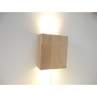 thumb-Wandleuchte Holz Buche-3