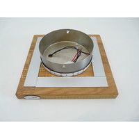 thumb-Deckenleuchte Holz akazief.  20 x 20 cm   mit indirektem Licht-5