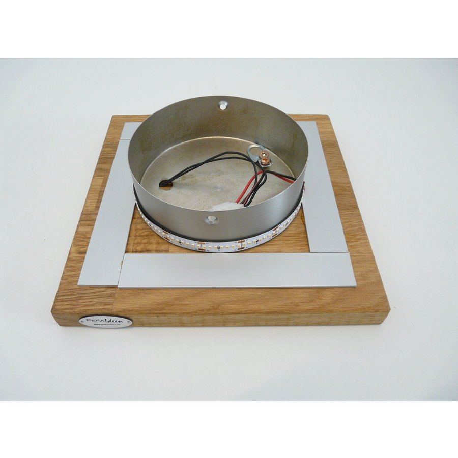 Deckenleuchte Holz akazief.  20 x 20 cm   mit indirektem Licht-5