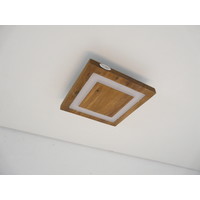 thumb-Deckenleuchte Holz akazief.  20 x 20 cm   mit indirektem Licht-7