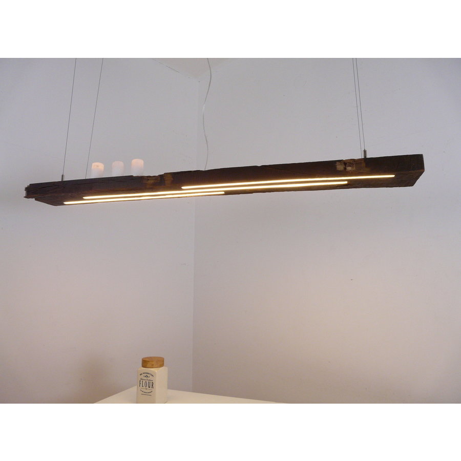 rustikale LED Lampe Hängeleuchte antik Balken-6