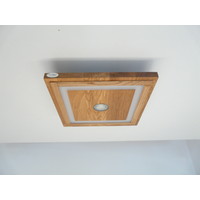 thumb-Deckenleuchte Holz Eiche geölt  39 cm x 39 cm preisreduziert-8