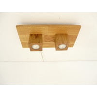 thumb-LED Deckenleuchte Holz Eiche  40 x 20 cm-6