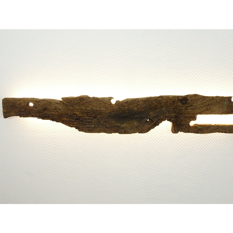 einzigartige dekorative Led Wandlampe aus antiken Holz-5