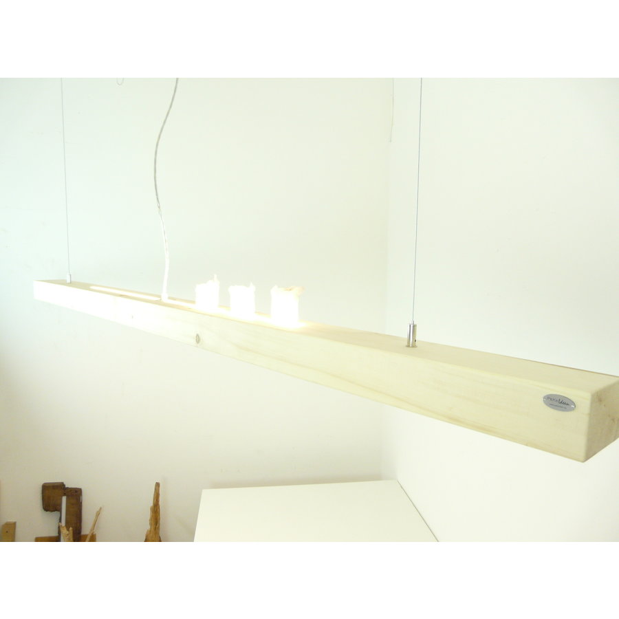 Hängeleuchte Zirbenholz Obeer- + Unterlicht  196 cm-1