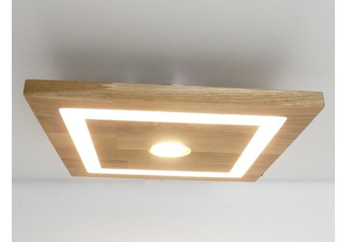  LED Deckenleuchte Holz Buche  39 cm x 39 cm 