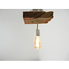 Deckenlampe aus rustikalen  Eichenholz