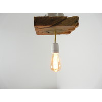 thumb-Deckenlampe aus rustikalen  Eichenholz-1