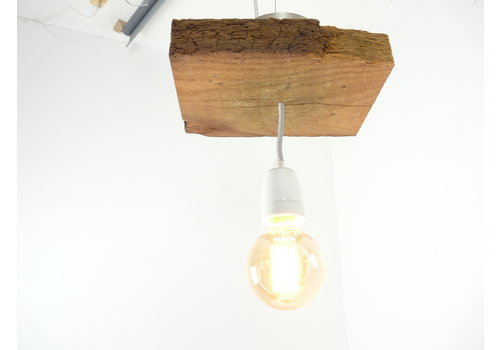  Deckenlampe aus rustikalen  Eichenholz 