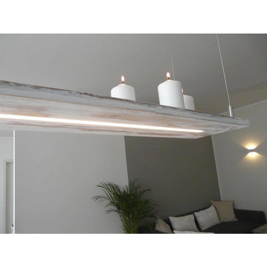 Shabby chic Holz Leuchte 160 cm-3