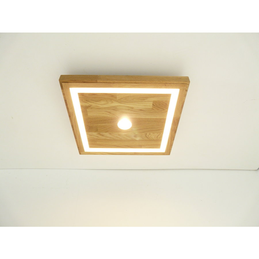 Deckenleuchte Holz Eiche geölt  39 cm x 39 cm preisreduziert-7