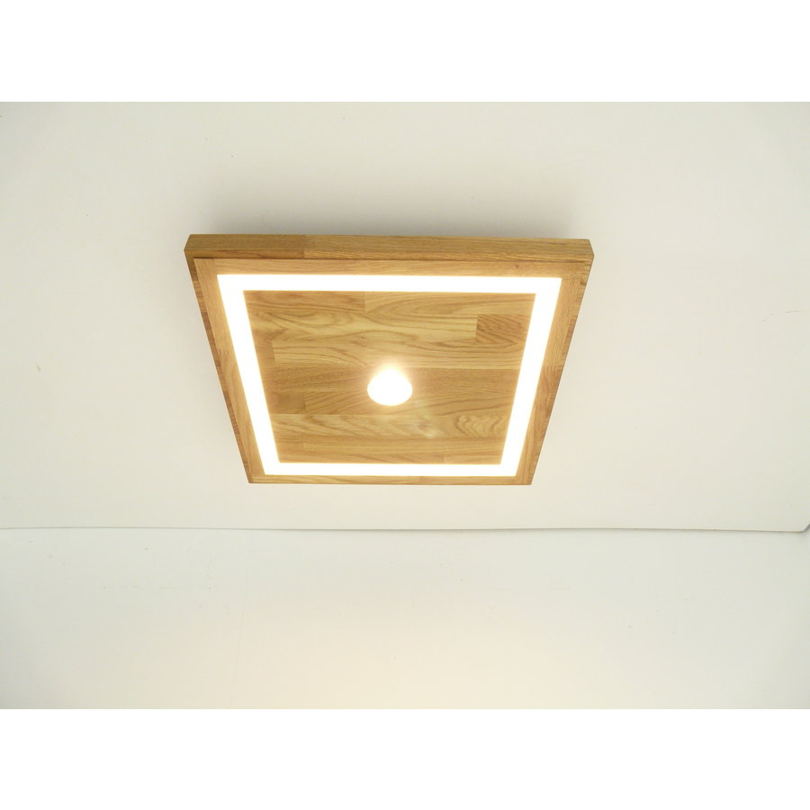 LED Deckenleuchte Holz Eiche geölt  39 cm x 39 cm-7