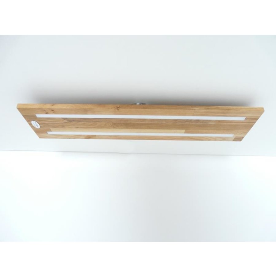 Neu - Deckenleuchte Holz Eiche 120 cm mit indirektem Licht-5