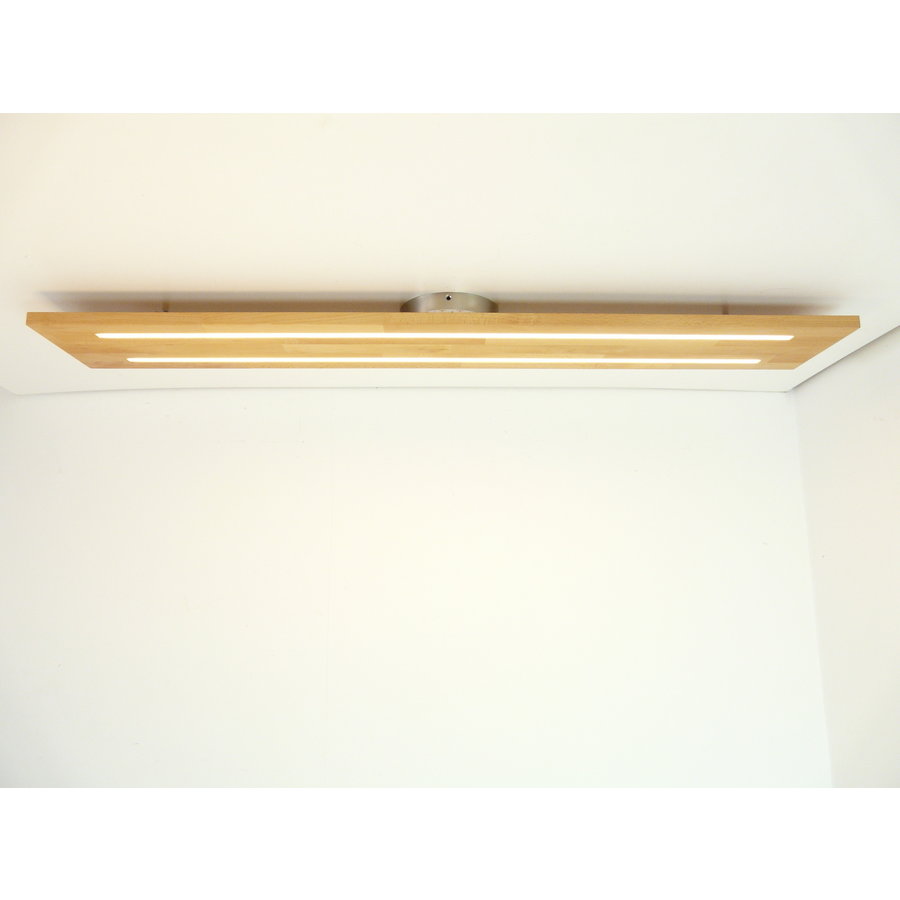 Neu - Deckenleuchte Holz Buche 120 cm mit indirektem Licht-7
