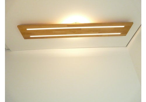  Peka Ideen Neu - Deckenleuchte Holz Buche 120 cm mit indirektem Licht 